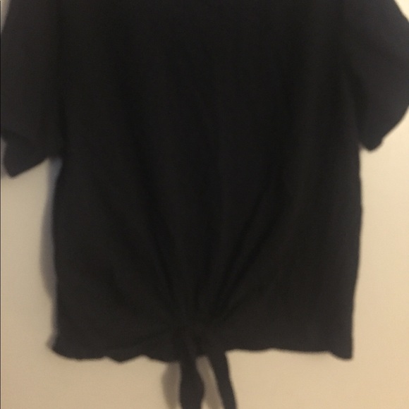 🍁NWOT-Cute Tie up black skirt - Picture 3 of 5